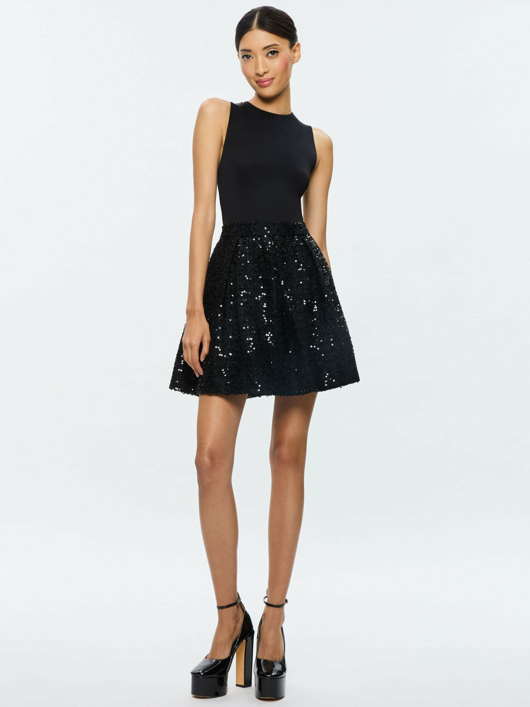 Chara Mini Dress In Black - Alice + Olivia Women