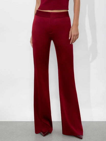 Andrew Pant In Garnet - Alice + Olivia Women