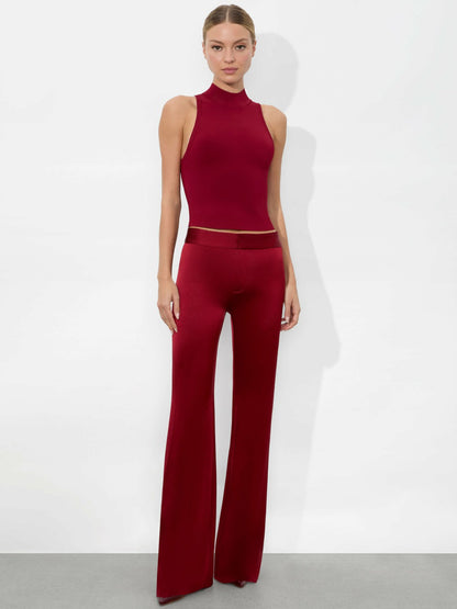 Andrew Pant In Garnet - Alice + Olivia Women