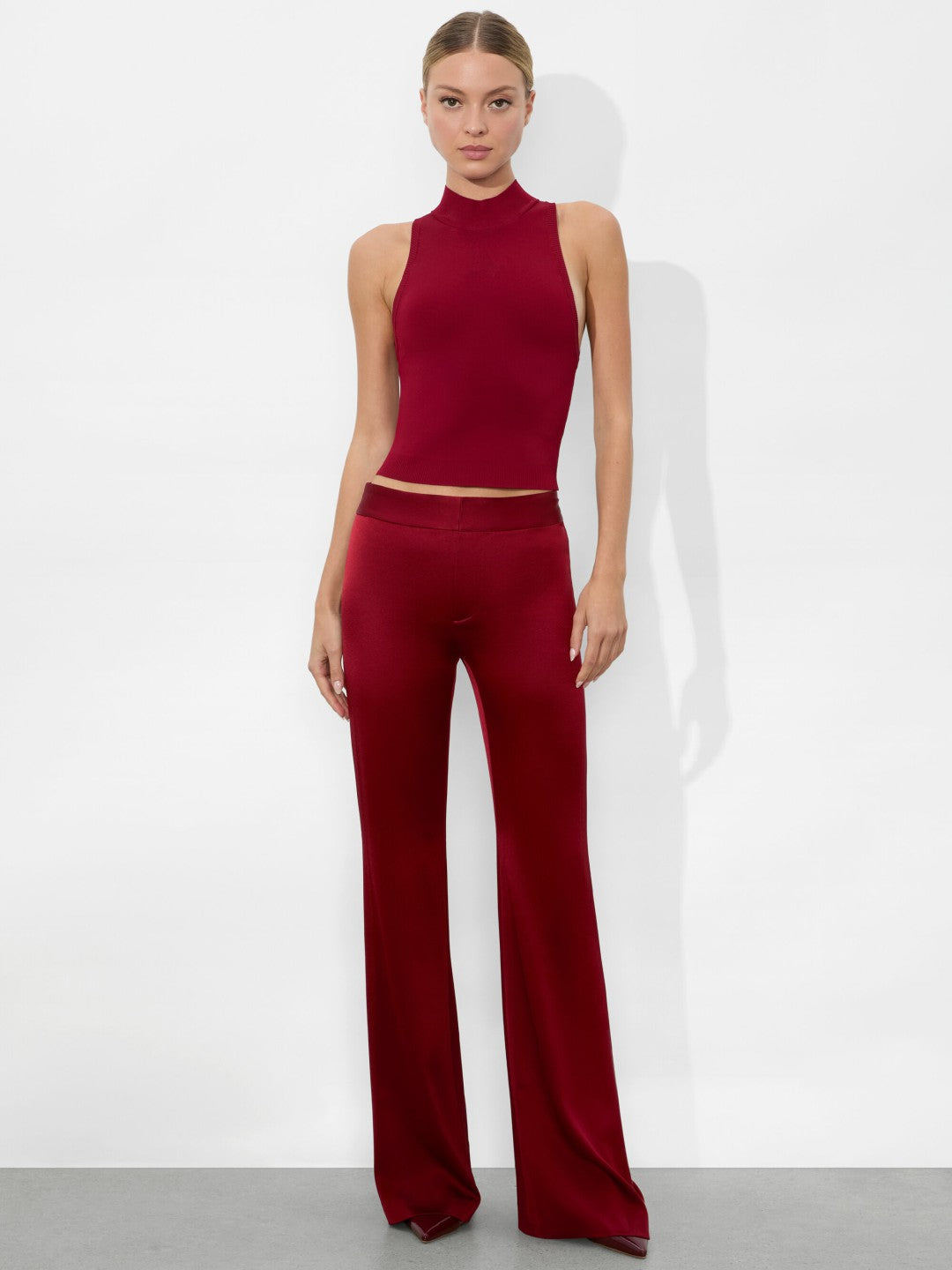 Andrew Pant In Garnet - Alice + Olivia Women