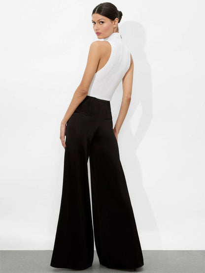Eloise Wide Leg Pant In Black - Alice + Olivia Women