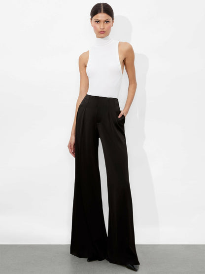 Eloise Wide Leg Pant In Black - Alice + Olivia Women