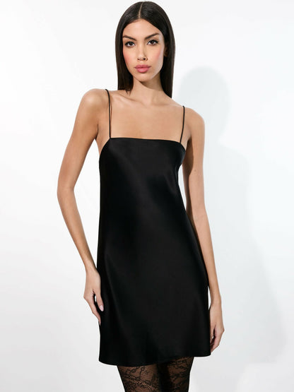 Noelie Cowl Back Dress In Black/off White - Alice + Olivia Women