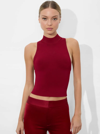 Rydel Tank In Garnet - Alice + Olivia Women