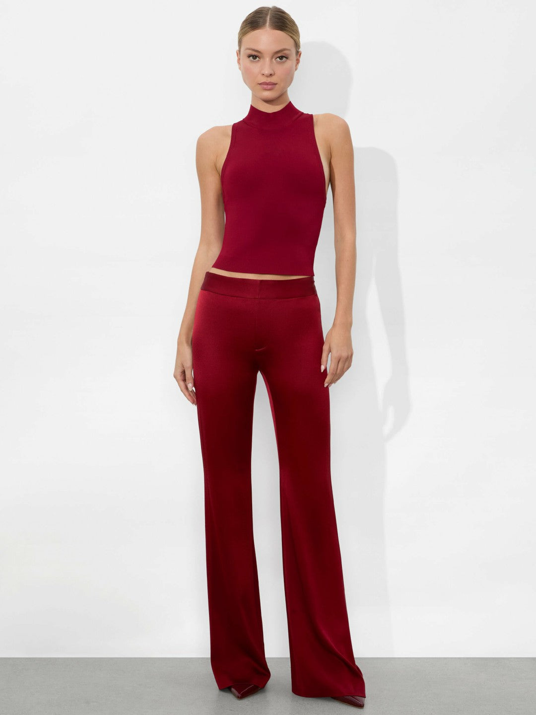 Rydel Tank In Garnet - Alice + Olivia Women