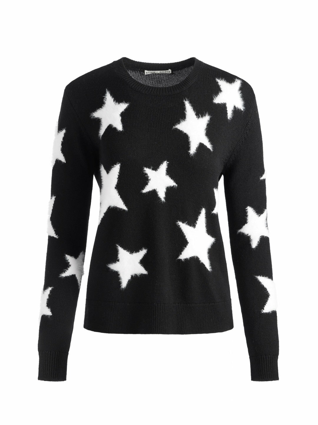 Andora Pullover In Black/soft White - Alice + Olivia Women