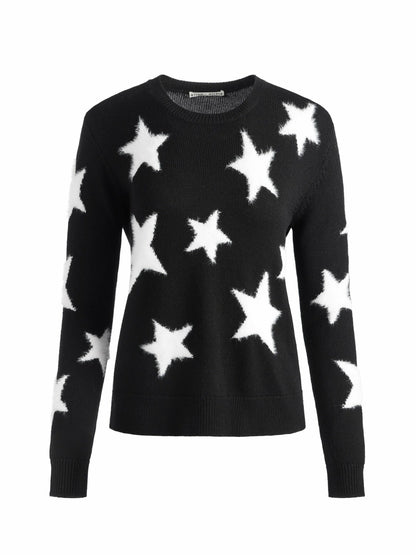 Andora Pullover In Black/soft White - Alice + Olivia Women