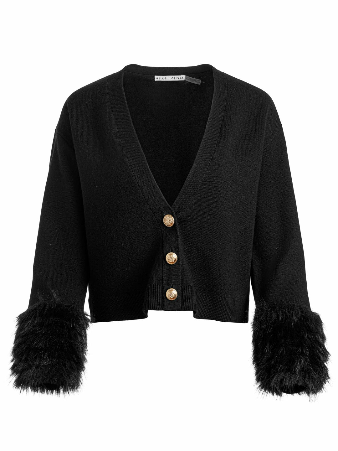 Bradley Cardigan In Black - Alice + Olivia Women