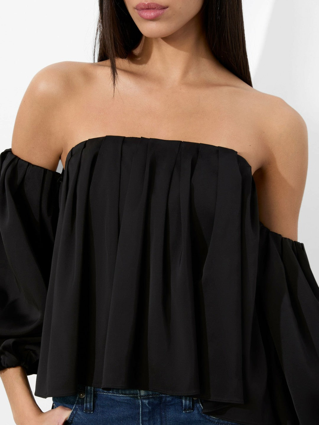 Jupiter Top In Black - Alice + Olivia Women