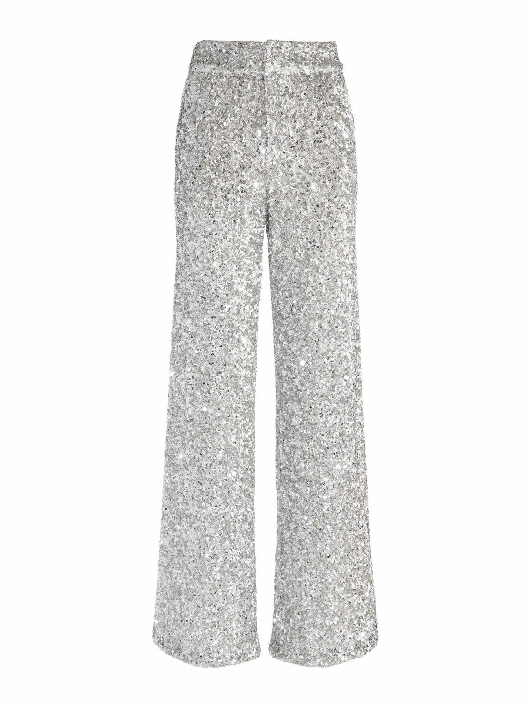 Mame Sequin Pant In Silver - Alice + Olivia Women