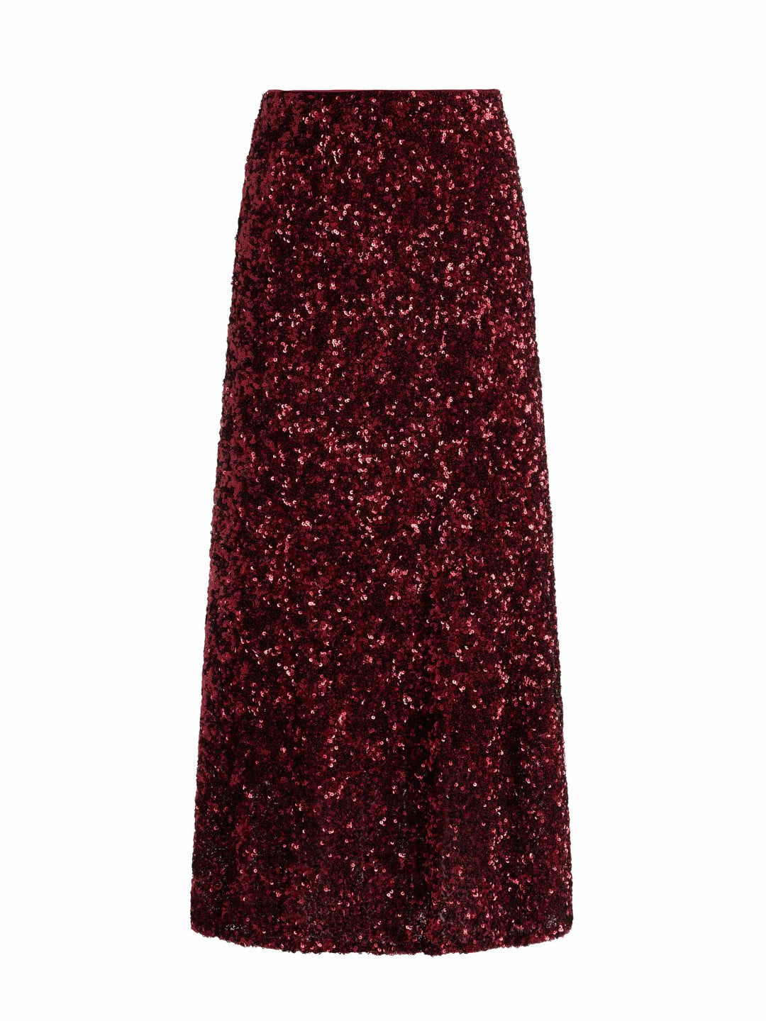 Maeve Sequin Slip Skirt In Garnet - Alice + Olivia Women