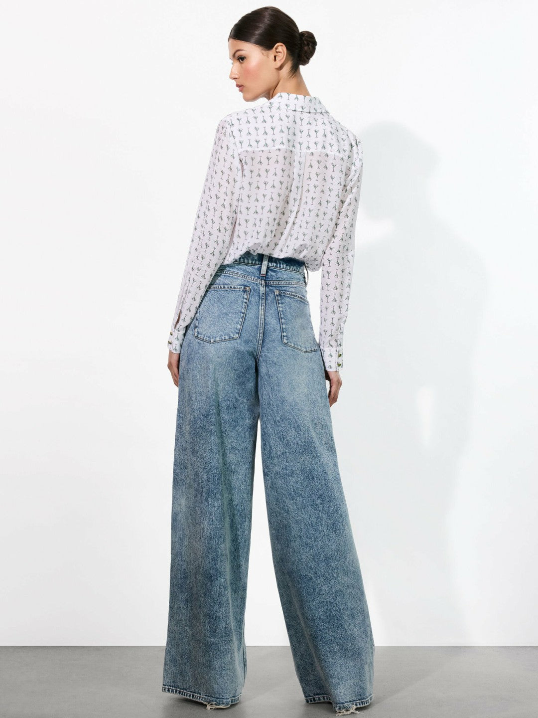 Willa Silk Blouse In Martini Chic Off White - Alice + Olivia Women