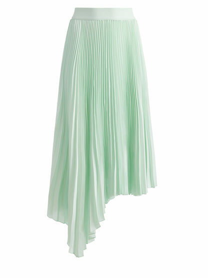 Jenara Pleated Midi Skirt In Sea Spray - Alice + Olivia Women