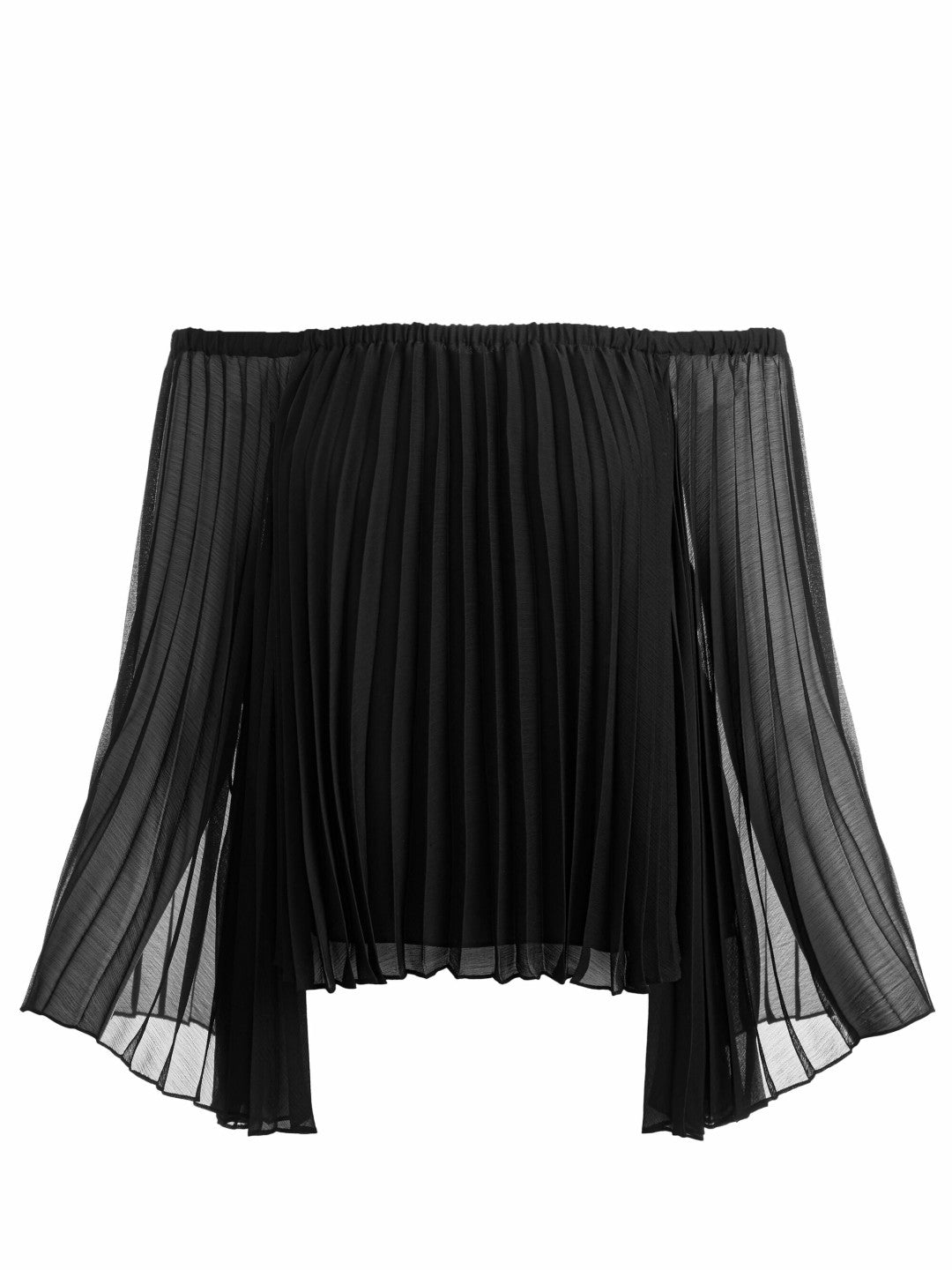 Aundrea Off The Shoulder Blouse In Black - Alice + Olivia Women