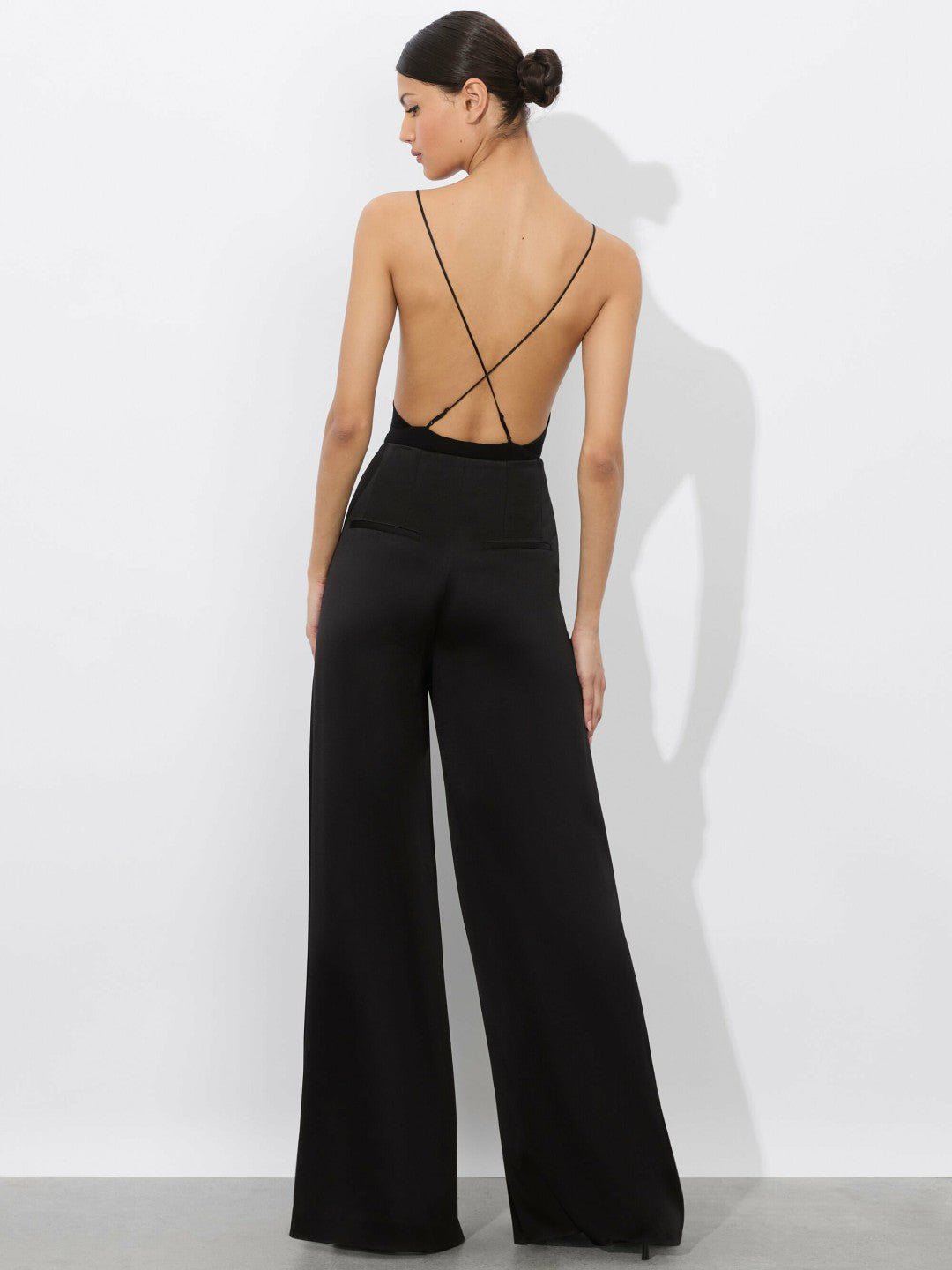 Callie Tank Bodysuit In Black - Alice + Olivia Women