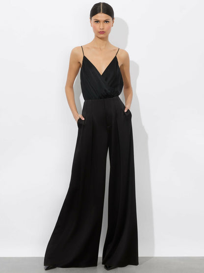 Callie Tank Bodysuit In Black - Alice + Olivia Women