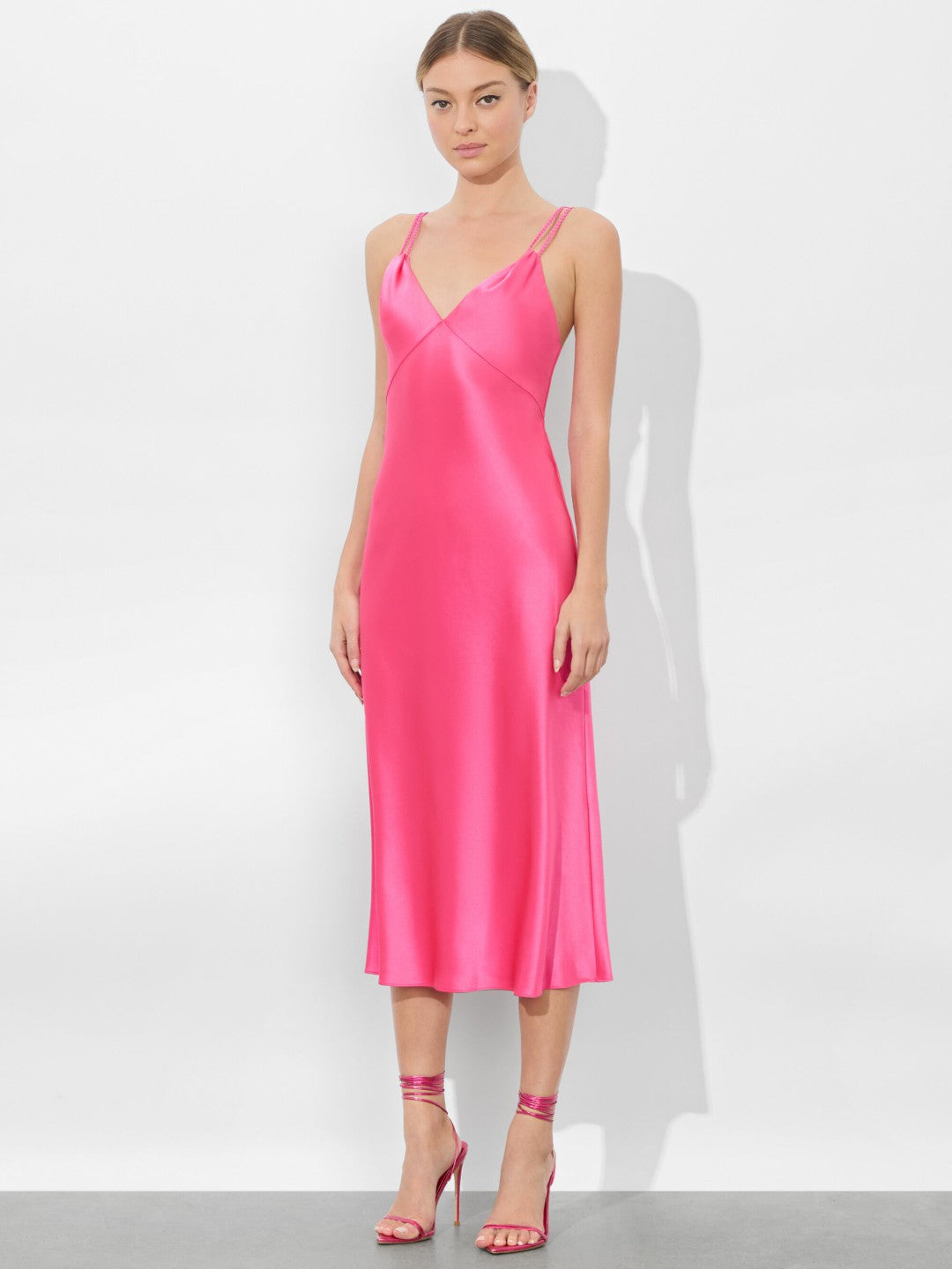 Kiro Slip Dress In Wild Pink - Alice + Olivia Women
