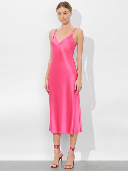 Kiro Slip Dress In Wild Pink - Alice + Olivia Women