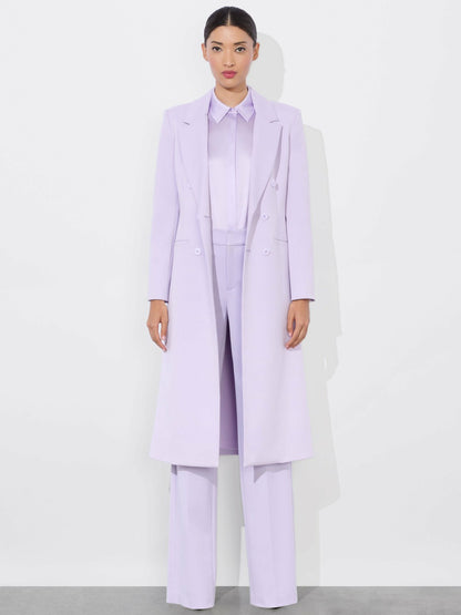 Shepherd Long Blazer In Lilac - Alice + Olivia Women