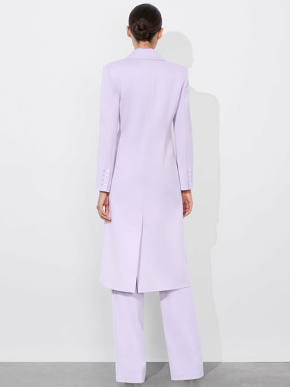 Shepherd Long Blazer In Lilac - Alice + Olivia Women