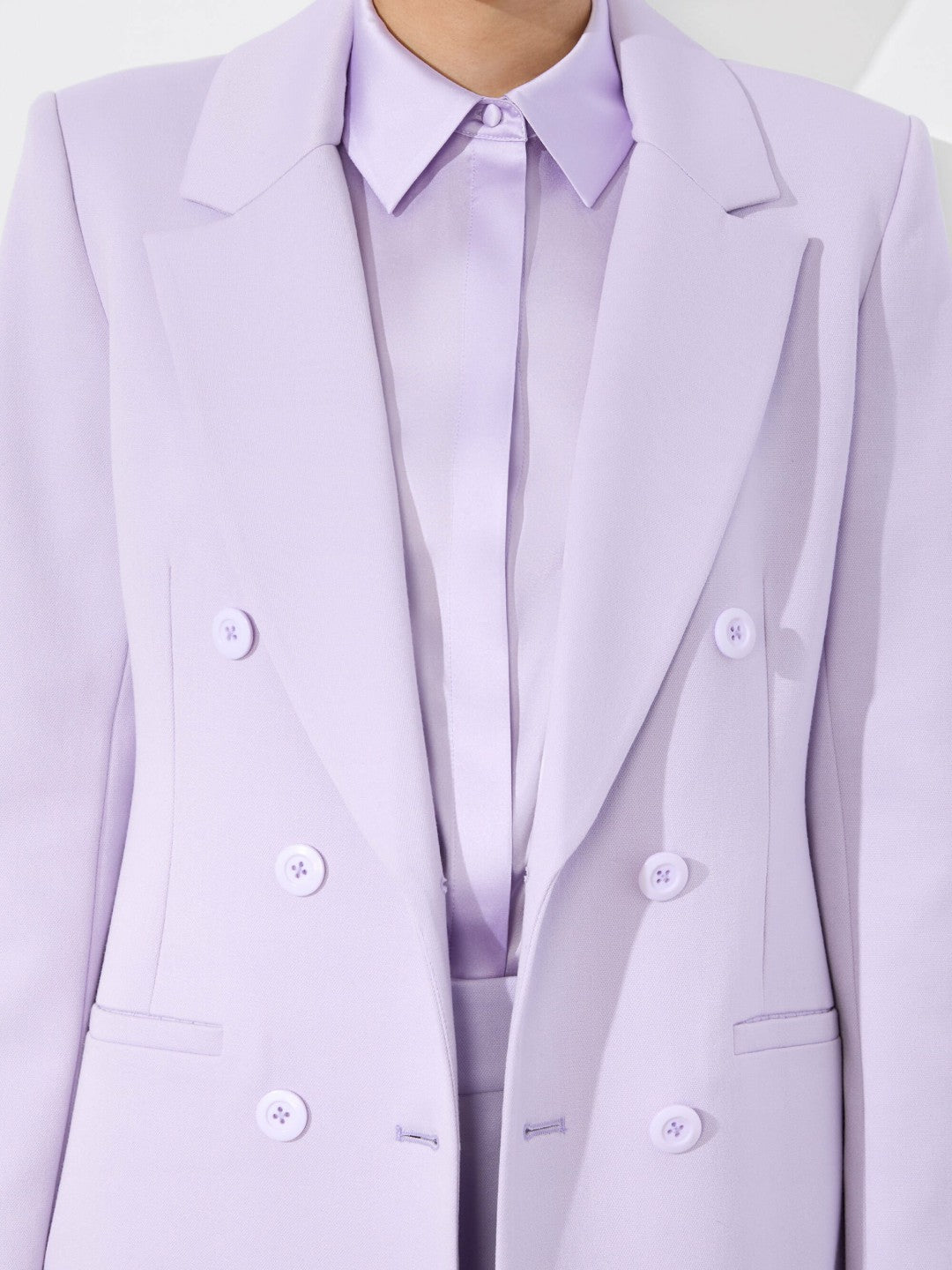 Shepherd Long Blazer In Lilac - Alice + Olivia Women