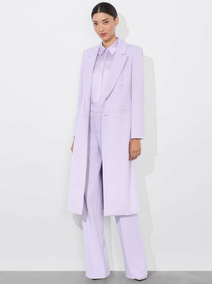 Shepherd Long Blazer In Lilac - Alice + Olivia Women