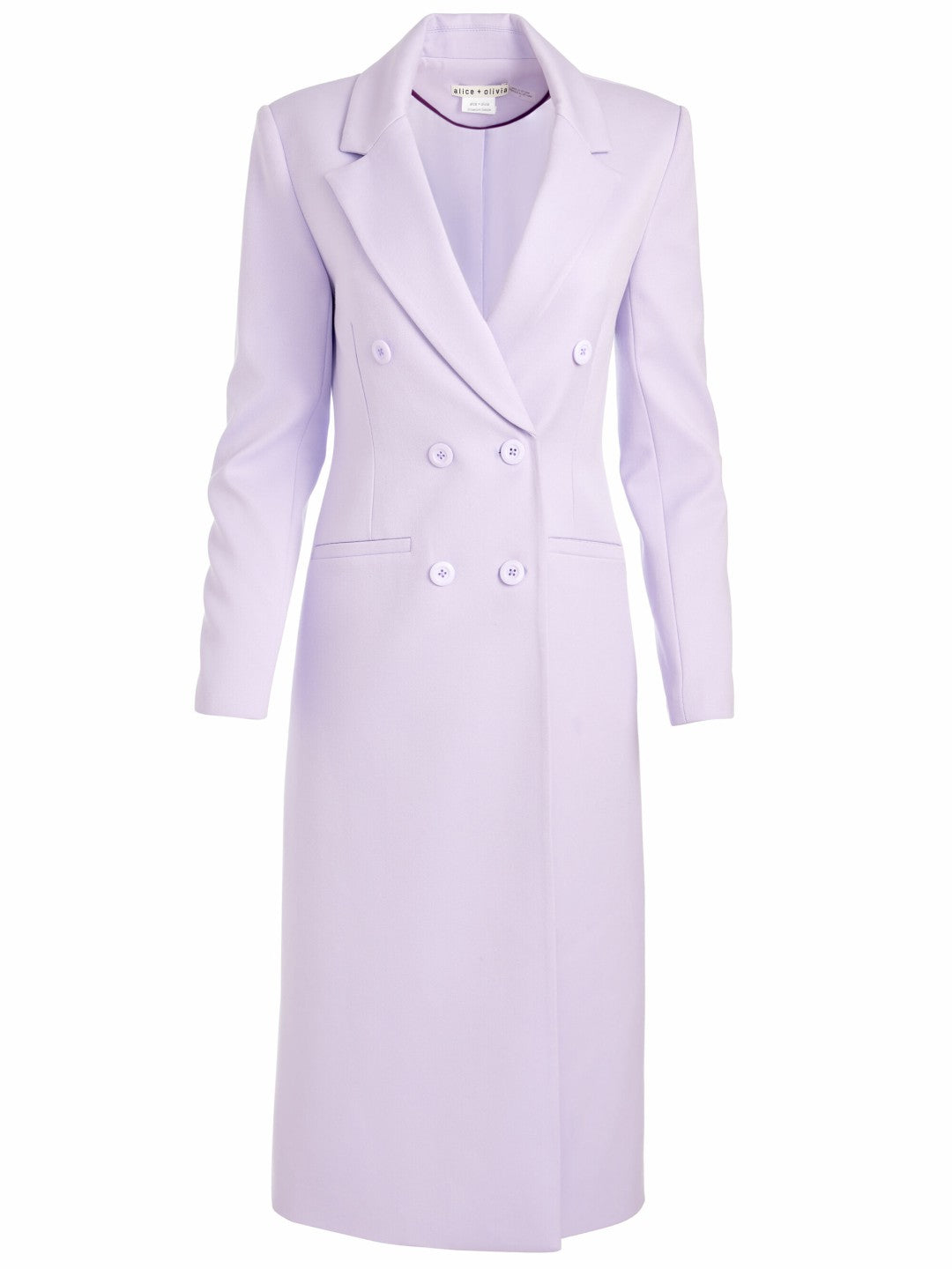 Shepherd Long Blazer In Lilac - Alice + Olivia Women