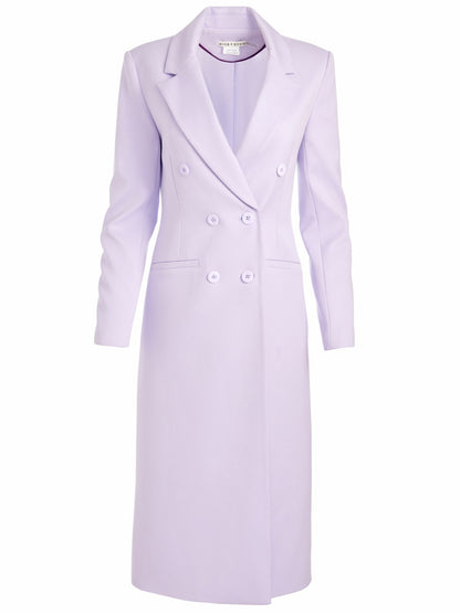 Shepherd Long Blazer In Lilac - Alice + Olivia Women