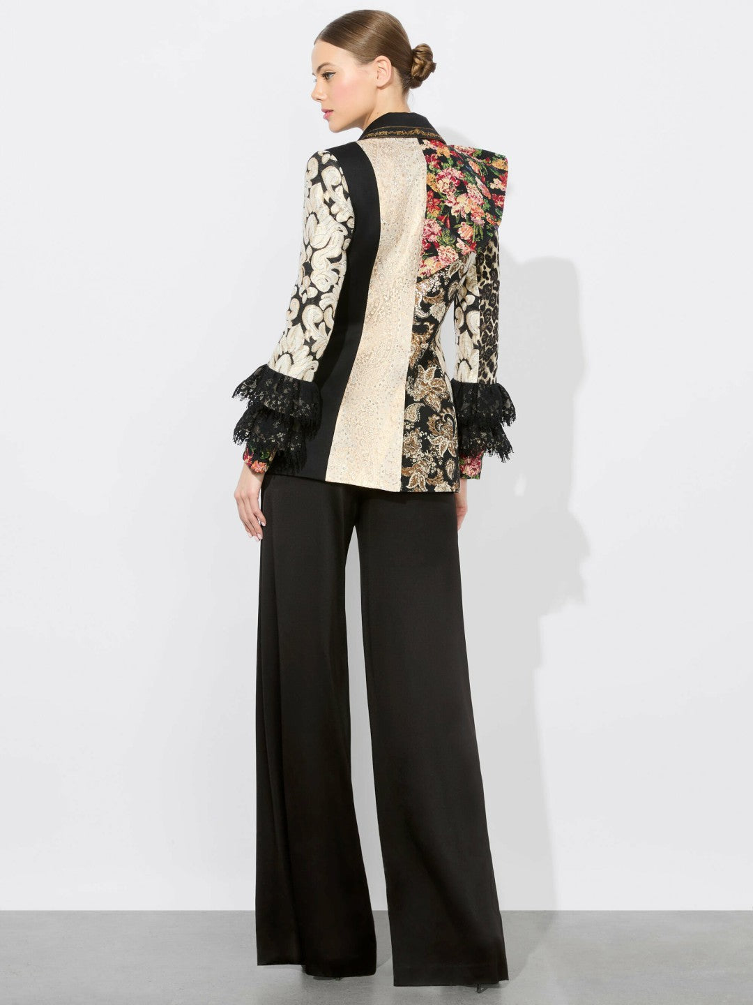 Faie Mixed Media Blazer In Multi - Alice + Olivia Women