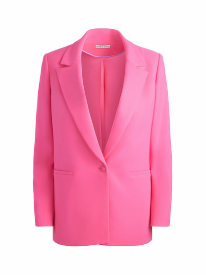 Denny Boyfriend Blazer In Wild Pink - Alice + Olivia Women