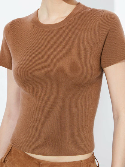 Ciara Pullover In Camel - Alice + Olivia Women