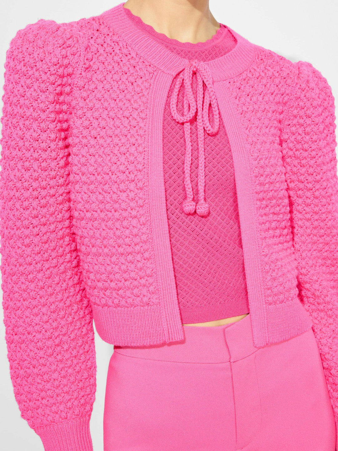 Kitty Cardigan In Wild Pink - Alice + Olivia Women