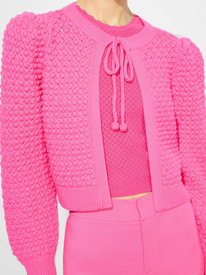 Kitty Cardigan In Wild Pink - Alice + Olivia Women
