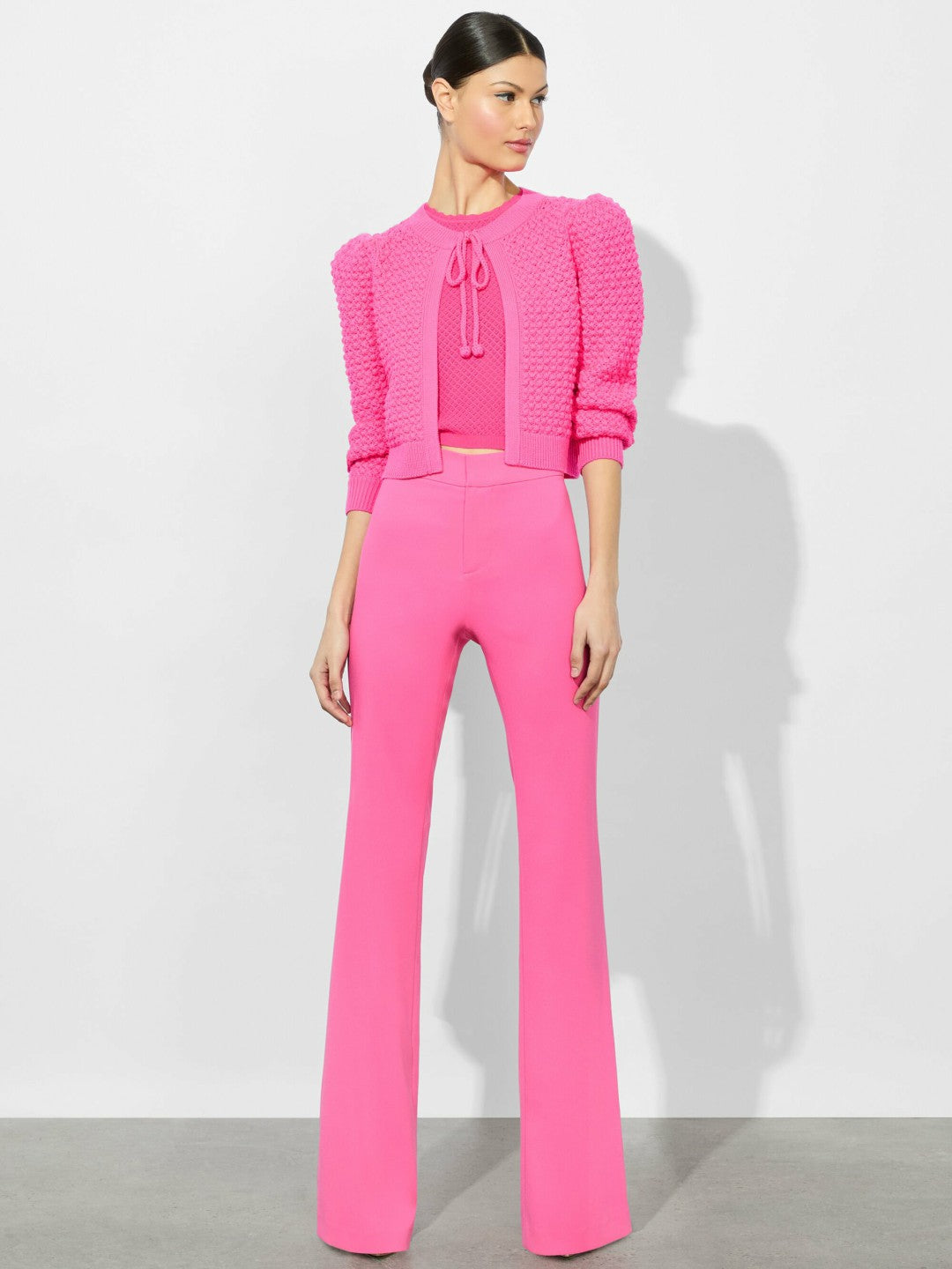 Kitty Cardigan In Wild Pink - Alice + Olivia Women