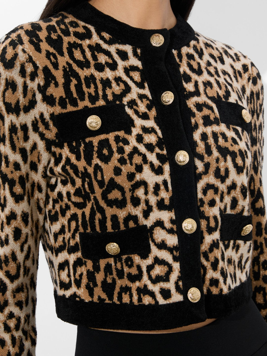 Claira Leopard Cardigan In Catwalk Multi - Alice + Olivia Women