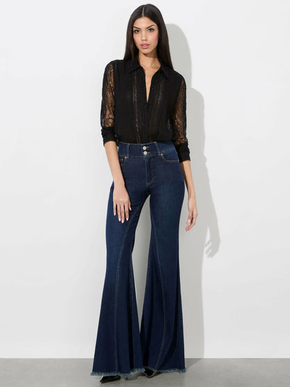 Willa Lace Top In Black - Alice + Olivia Women