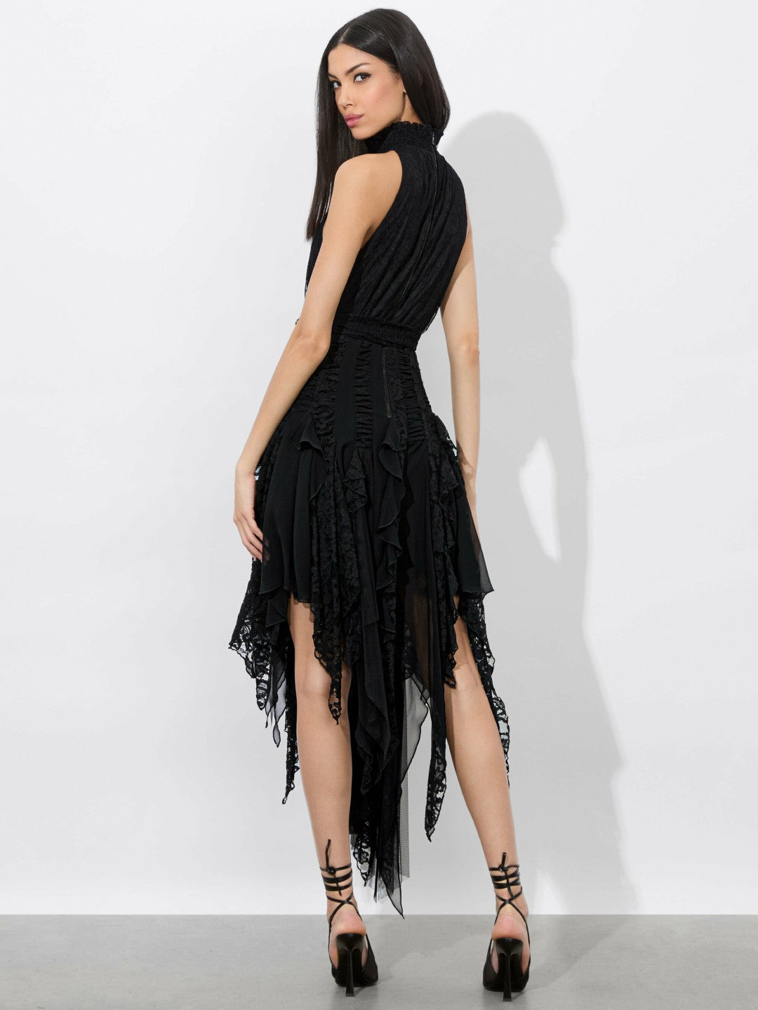Marzita Lace Midi Dress In Black - Alice + Olivia Women