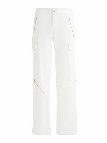 Milo Cargo Pant In Off White - Alice + Olivia Women