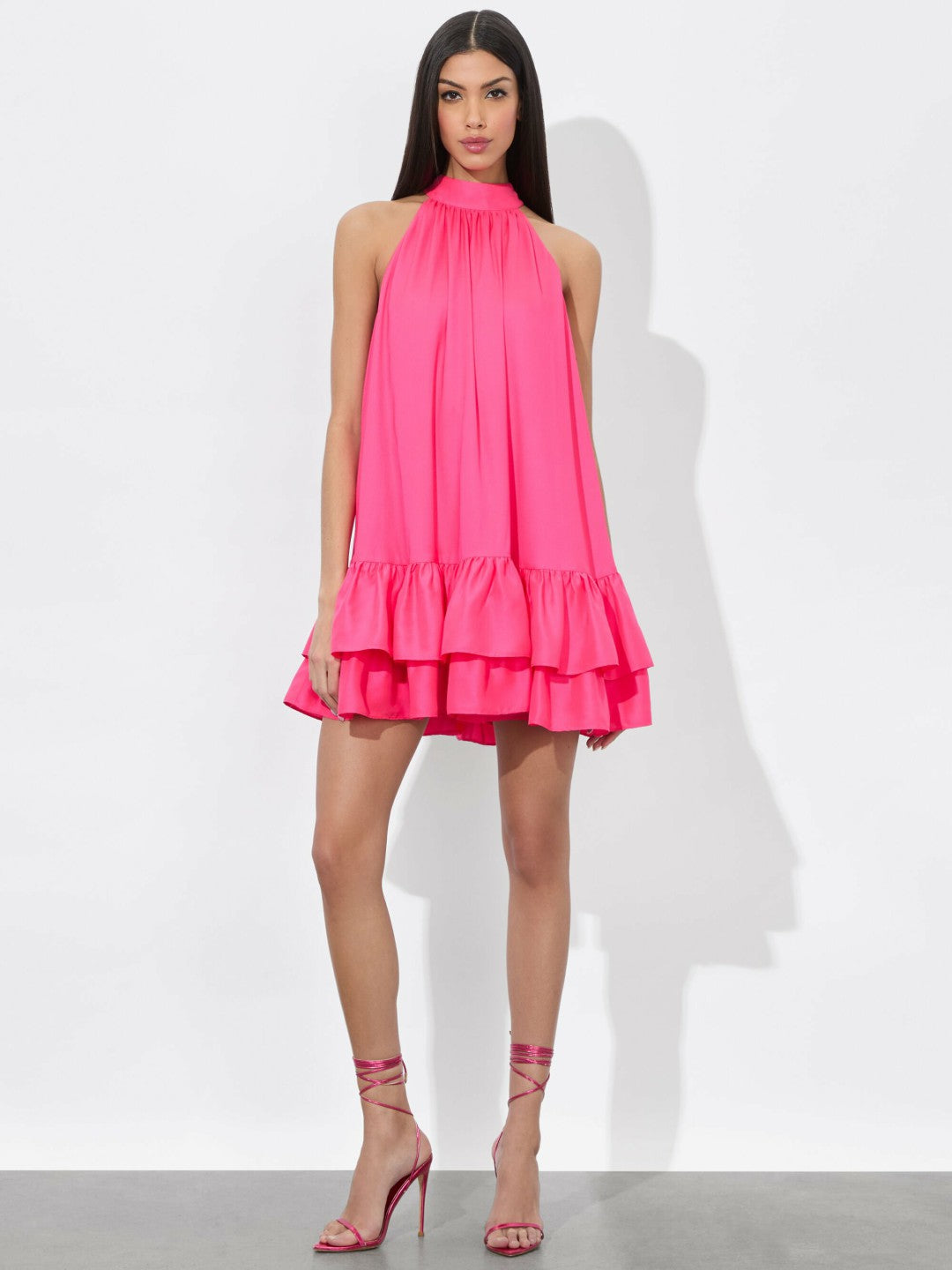 Erna Mini Dress In Wild Pink - Alice + Olivia Women