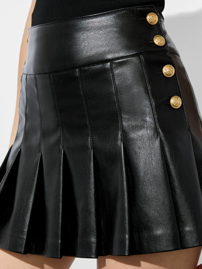 Lanna Vegan Mini Skirt In Black - Alice + Olivia Women