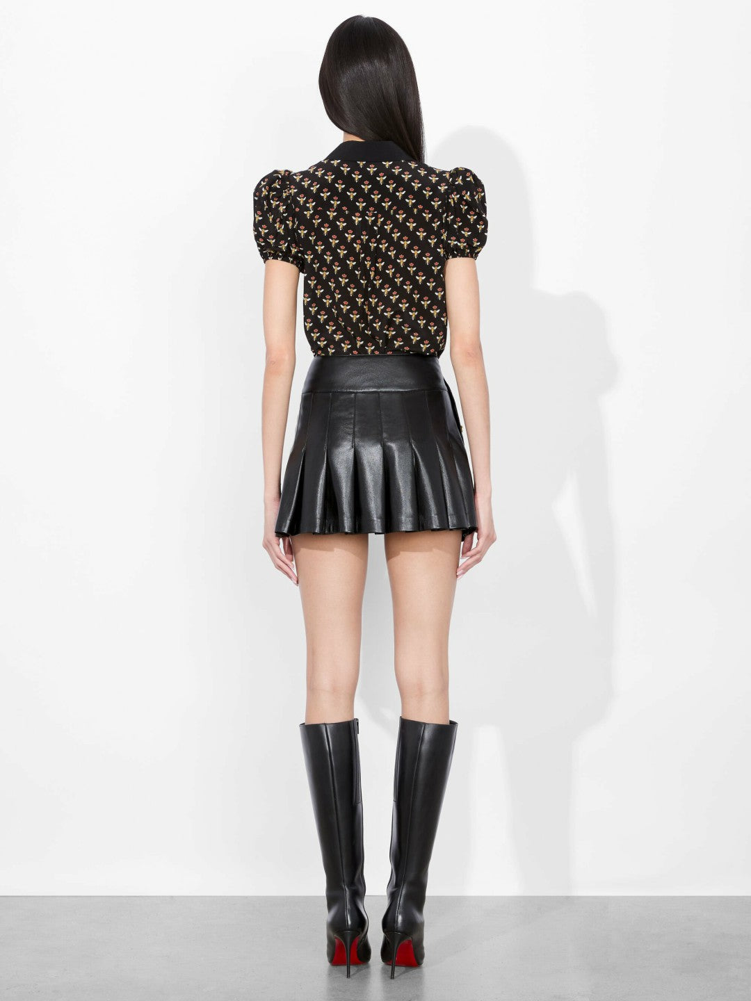 Willa Puff Sleeve Satin Blouse In Queen Bee - Alice + Olivia Women