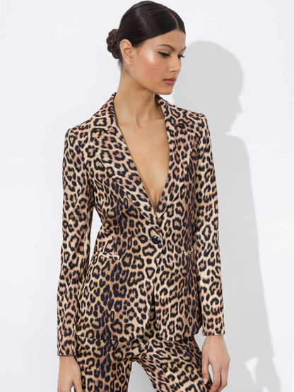 Macey Fitted Blazer In Catwalk - Alice + Olivia Women