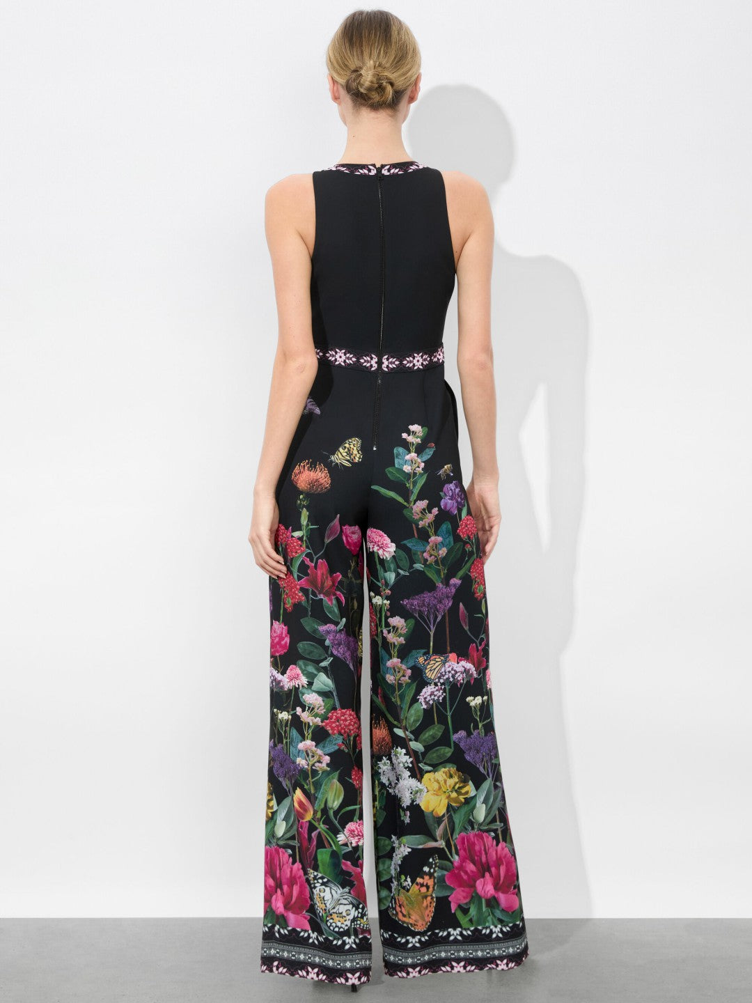Audrie Pleated Jumpsuit In Secret Garden - Alice + Olivia Women
