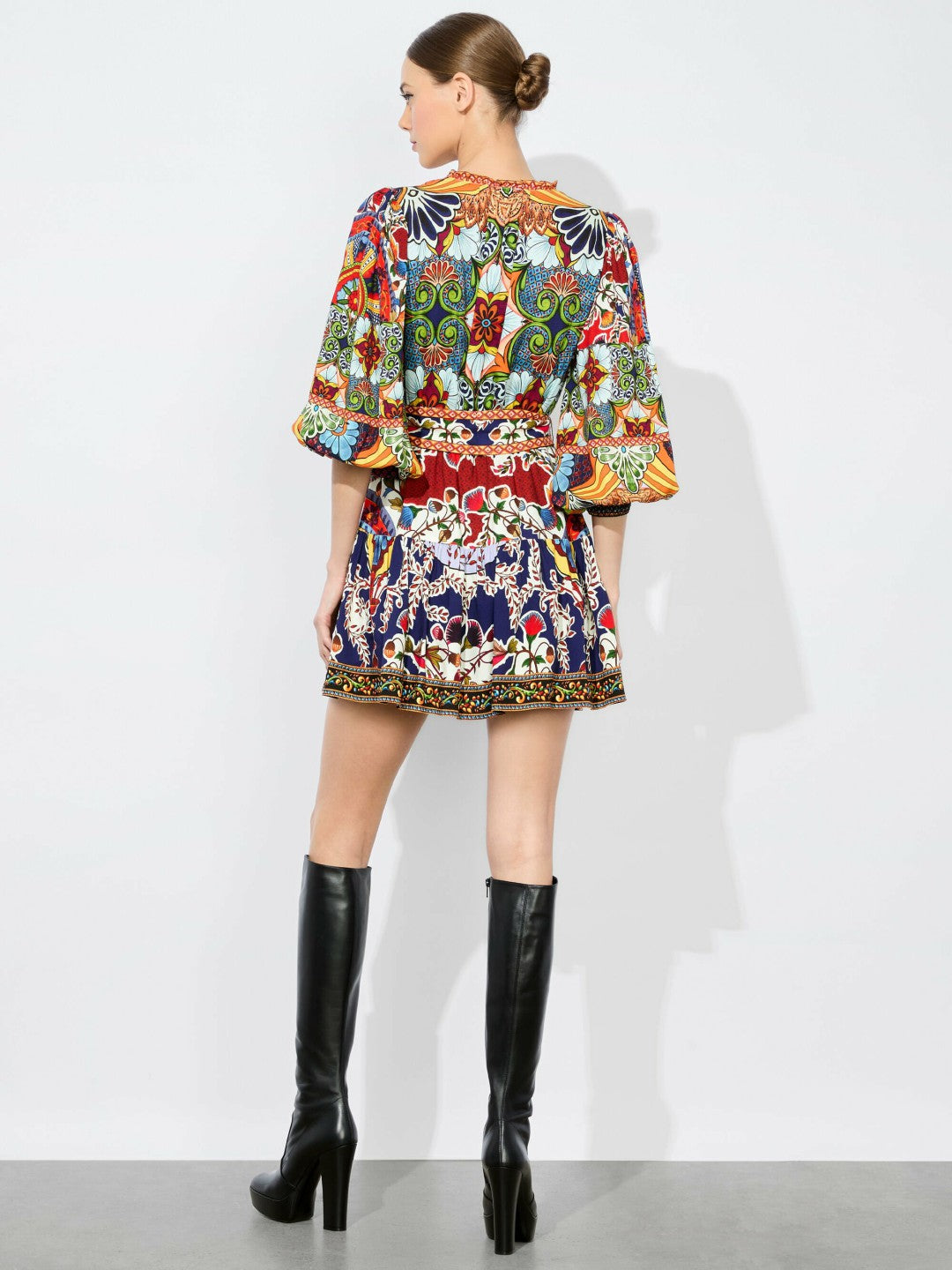 Sadie Mini Shirt Dress In On The Road - Alice + Olivia Women
