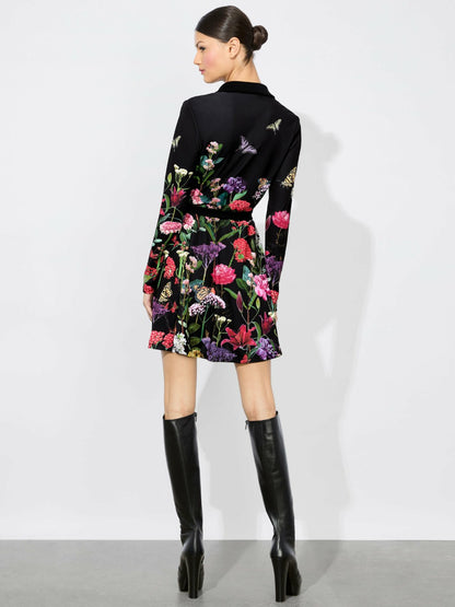 Millicent Mini Dress In Secret Garden - Alice + Olivia Women
