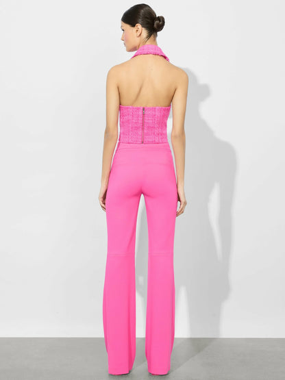 Meri Halter Vest In Wild Pink - Alice + Olivia Women