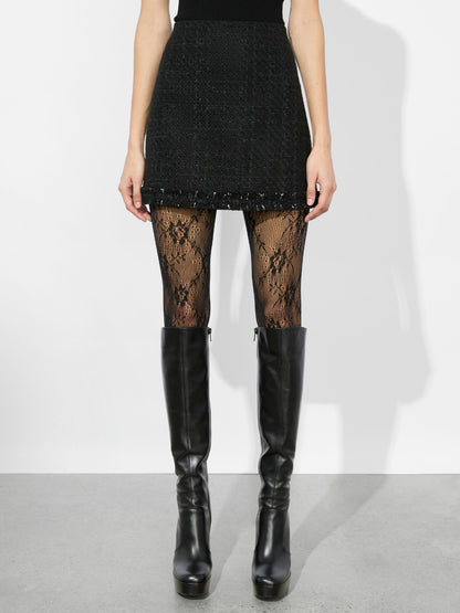 Riley Mini Skirt In Black - Alice + Olivia Women