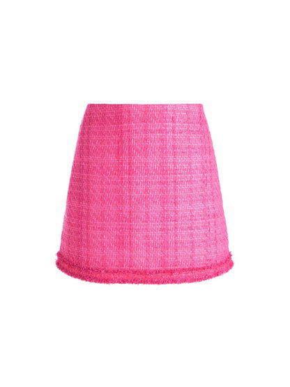 Riley Mini Skirt In Wild Pink - Alice + Olivia Women