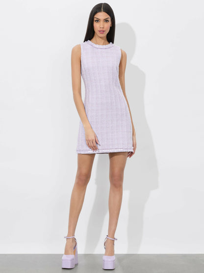 Coley Mini Dress In Lilac - Alice + Olivia Women