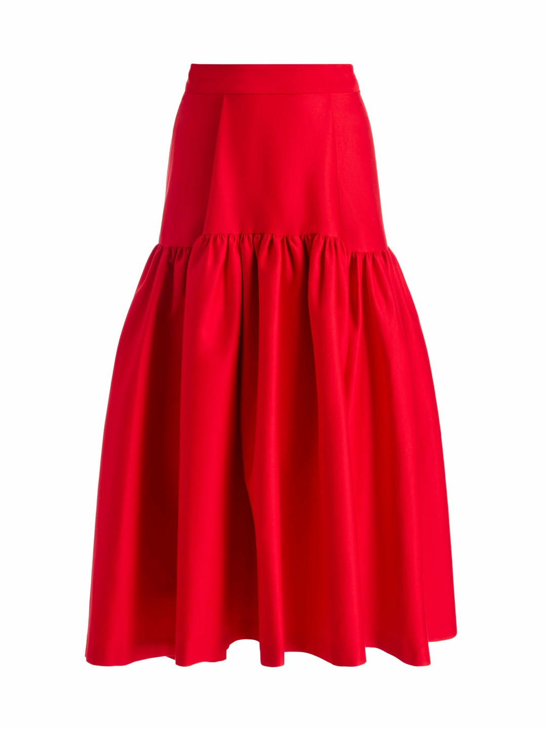 Diana Midi Skirt In Bright Ruby - Alice + Olivia Women